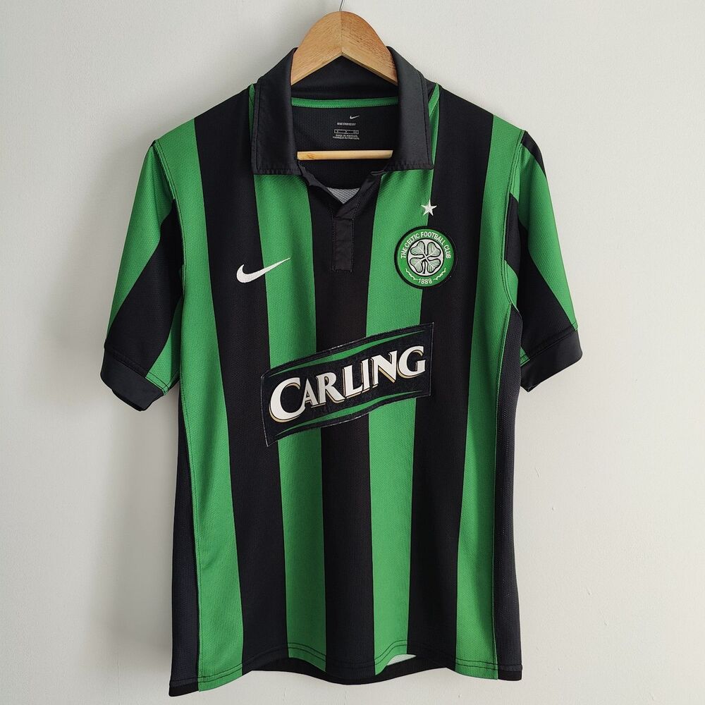 Nike Celtic FC Away Jersey Size Small Soccer Carling Vintage y2k